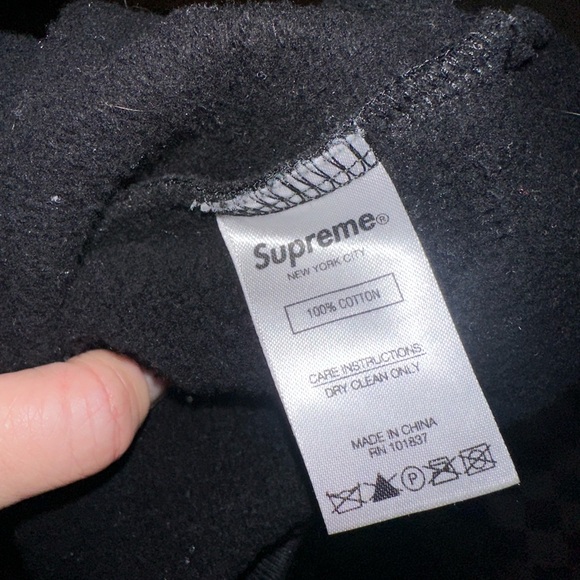 Supreme Black Zip-Up Sweater with Leopard Print - Picture 5 of 5